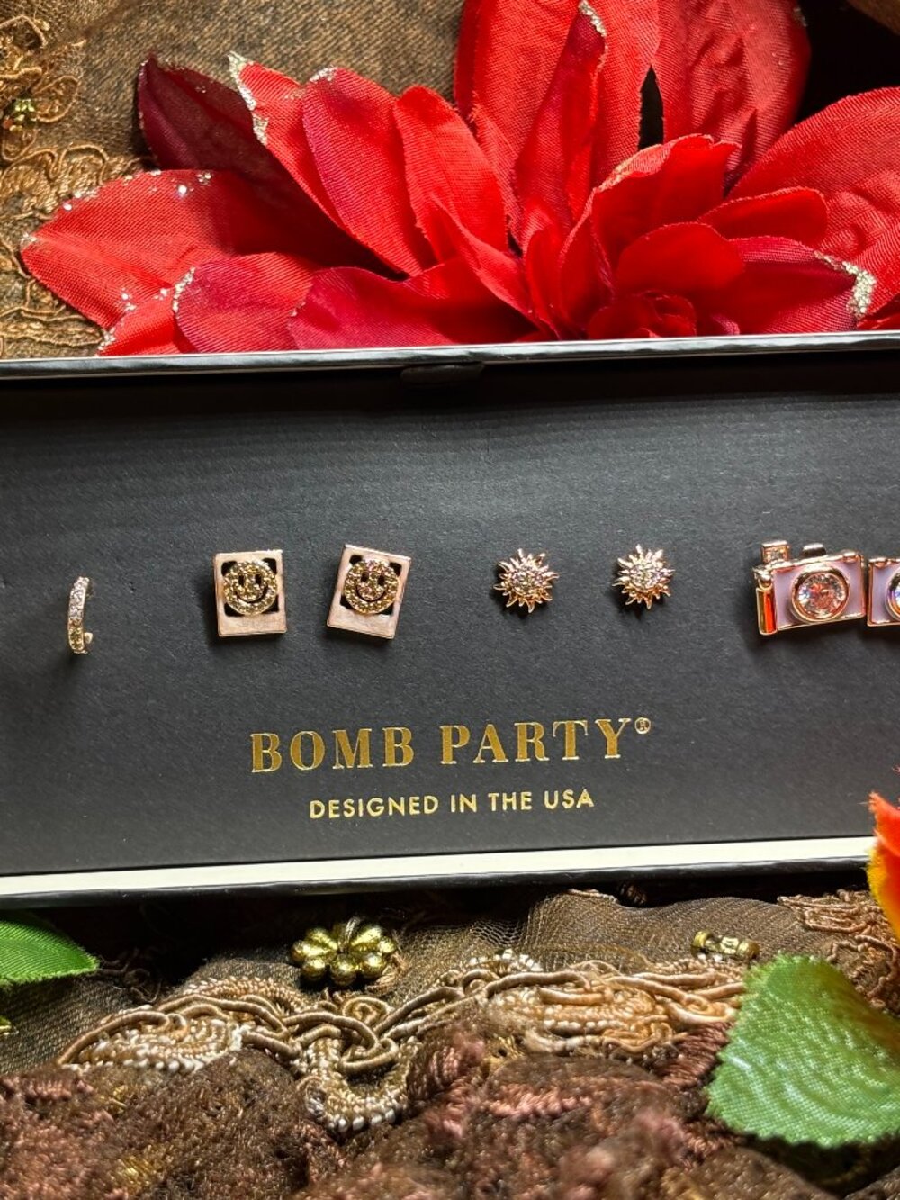 Bomb Party "Picture Perfect" 4 Earring Sets RBP6597 MSRP $104